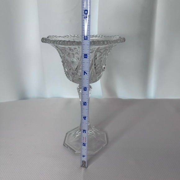 Lovely “Pres Cut” Glass for Candy/Compote Dish - Picture 6 of 8